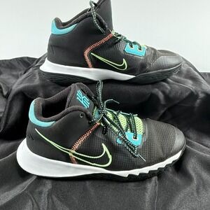 Nike Boys Kyrie Flytrap 4 Black Blue Basketball Shoes Sneaker Sz 6.5Y CT5537-003